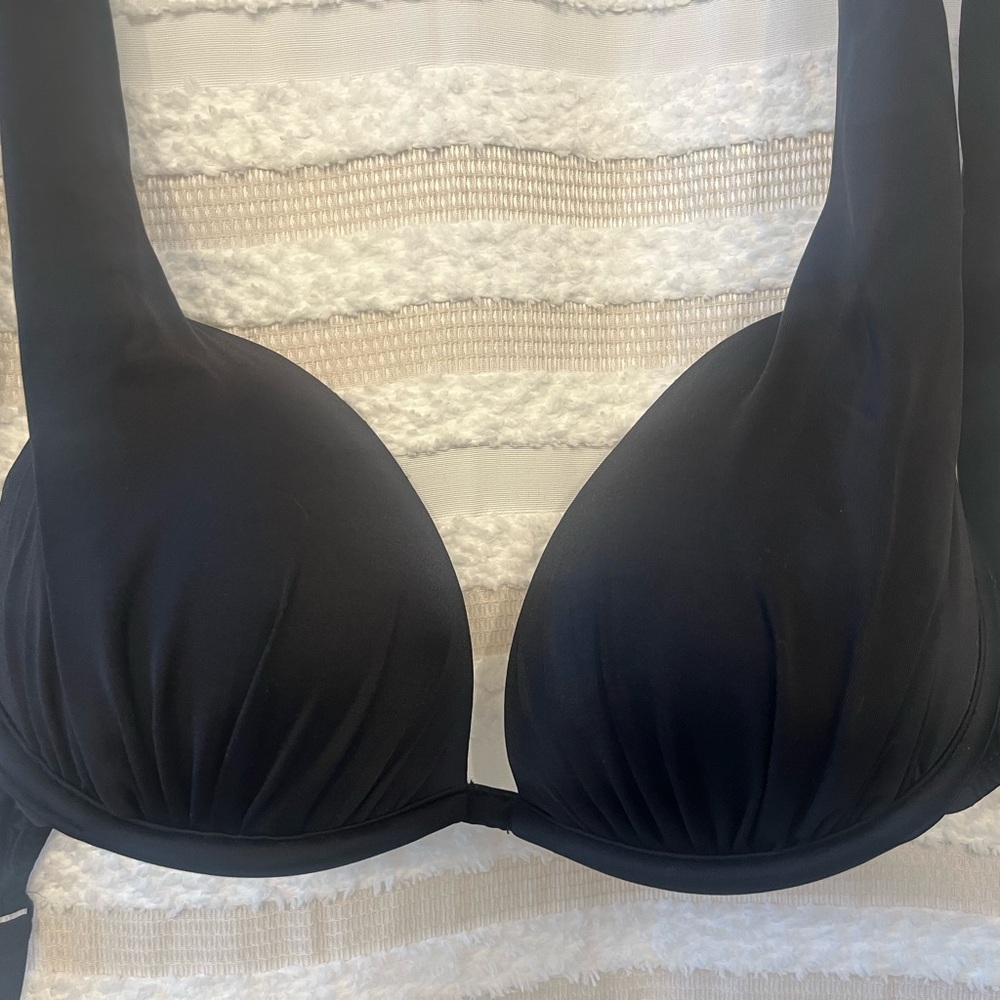 VENUS Padded Black Bikini Halter Top